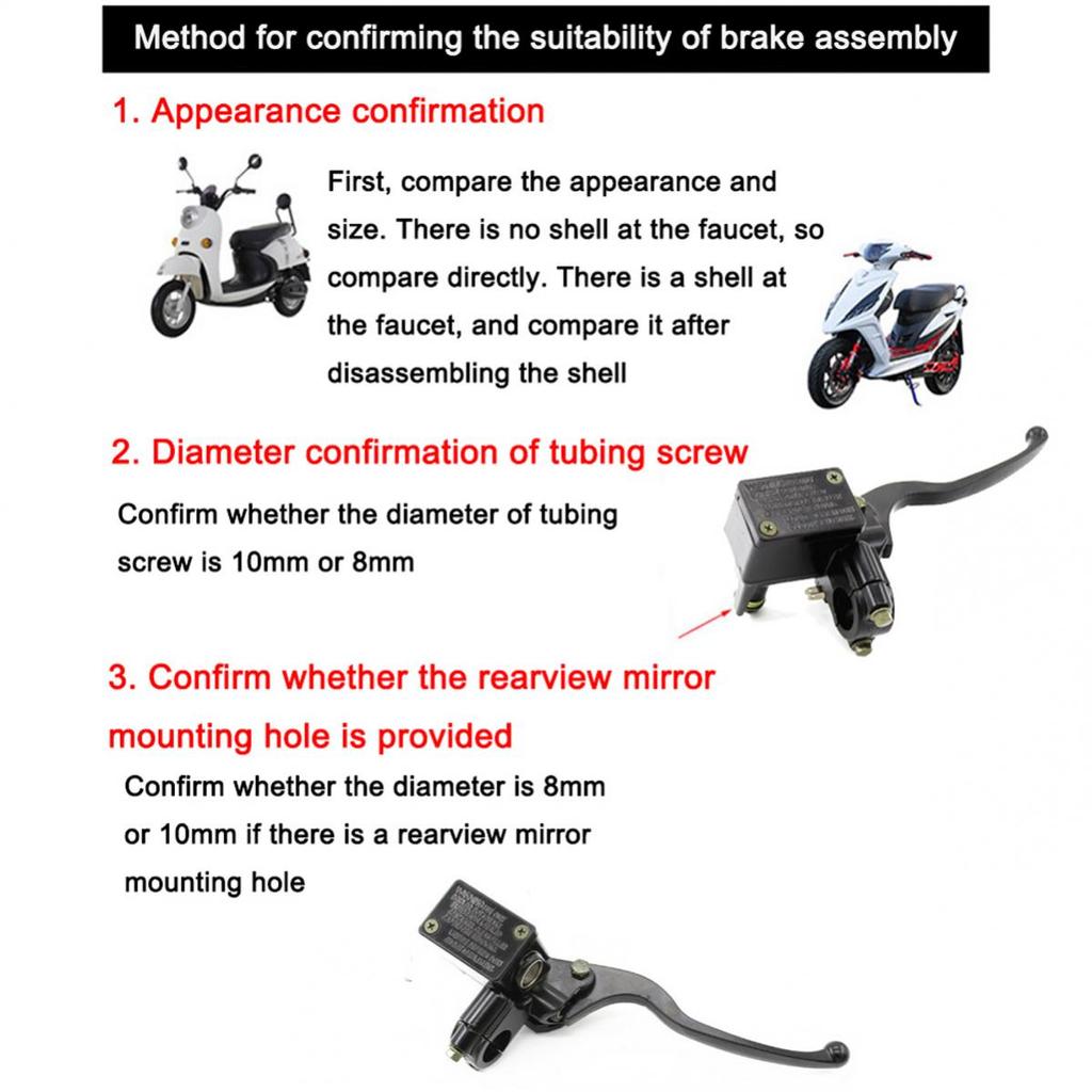 Hydraulic Brakes Universal Motorbike Brake Pump Buggy Scooter Cylinder Pump Handle Accessories Left Right Clutch Lever
