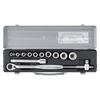 TONE 800MISO Socket Wrench Set, 12.7mm (1/2") Drive, Silver, Includes 13 Pieces