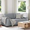 VidaXL 2-seater Sofa Light Grey 140 Cm Fabric, Sofa, 2-seater Sofa, Fabric Sofa, Divan, Two-seater Sofa, 4105166