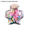 Craft Origami Stars Glass Bottle Stars Shape Glass Jars Creative Pentagram Storage Bottle  Home