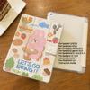 Cartoon Cute Small Animal Action Pattern iPad Tri-fold Model Flip Case for iPad Pro2024 11 13 Pro12.9 2022 2018 Pro11 Air5/4 with Pencil Holder