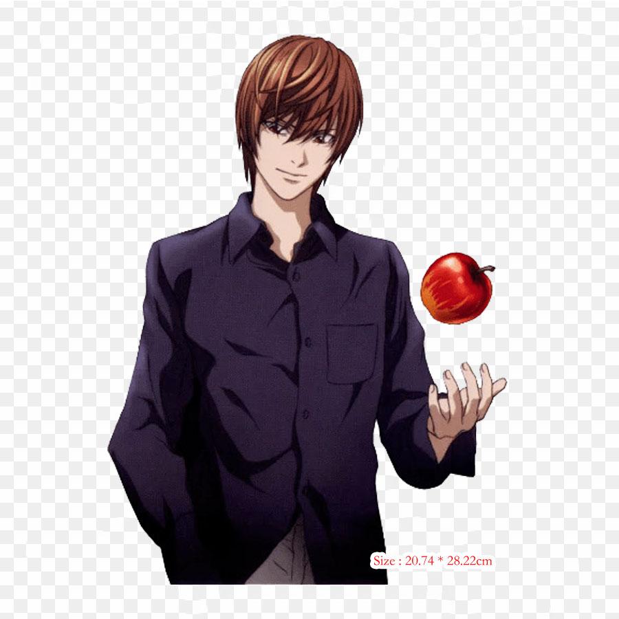 Death Note Light Yagami Near Iron On Heat Transfer Printing Vinyl Patches Sticker for Clothes DIY Appliques Washable Patches