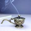 With Handle Lotus Incense Burner Metal Aroma Furnace Aromatherapy Stove  Home Interior Decoration