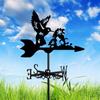 Bird Metal Weathervane Wind Vane Animal Direction Indicator Weather for Yard Lawn Garden