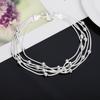 925 Delicate Silver Bracelet ,925 Sterling Silver Jewelry Five Line Beads Ball Bracelets Bangle For Women Pulseiras De Prata