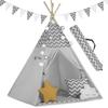 Nukido Children's Teepee Tent with Lights - Gray