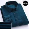 Corduroy Shirt Men Casual Shirts Soft Leisure Solid Color Fit Long Sleeved Man Shirt Oversized Clothes