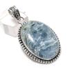 Aquamarine Gemstone 925 Sterling Silver Jewelry Pendant 2.01"