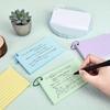 300sheets Colored Index Cards, Notecards 3x5inch, Multicolor Paper Binder Ring Easy Flip Flash Card, Study Memo Pads for Office School Suplplies