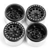 RC Car Inch Internal Beadlock Wheels Widened 35mm Internal Beadlock Wheels Hub for AXIAL SCX10 RC Crawler 1 4 1.9 No. (Black, Pieces)