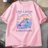 Live Laugh Lobotomy T Shirt Men Funny Dolphin Meme T-shirt Silly Weird Short Sleeve Tshirt Unisex Printed T-shirt Tops