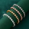Luxury Cubic Zirconia Crystal Tennis Bracelets for Women Men Gold Color Silver Color Bracelet Chain Jewelry Gifts