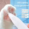 Electric Electric Dog Cutter with Led Light Cat Grooming Trimmer Pet Foot Hair Trimmer  Dog Cat