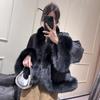 A New Fox Hair Down Liner Medium Women's Fur Coat Haining Real Hair