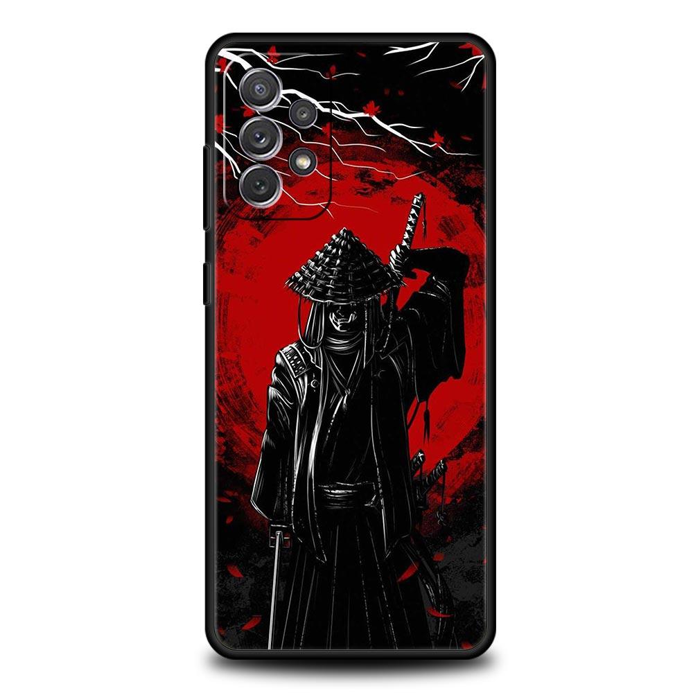 Painting Japan Samurai Art Phone Case for Samsung Galaxy A13 A51 A71 A21S A12 A11 A31 A41 A23 A53 A73 A52 A32 5G A03S A01 Cover