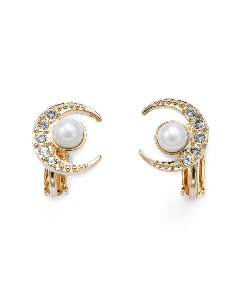 On Moon Motif Earrings LAME1050 DW [Lanvin Blue]
