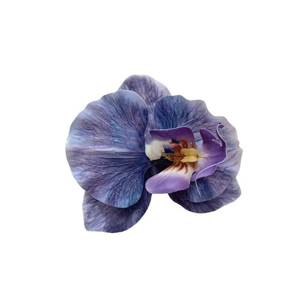 Butterfly Orchid Flower Hair Claw Bohemia Barrettes Large Shark Clip Orchid Hair Clip  Female