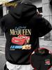 Lightning McQueen Car 95 Print Men's Cotton Hoodies Autumn Winter Long Sleeve Sweatshirt Casual Pullover Oversized Unisex Tops