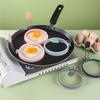 Силиконовые кольца для яиц, герметичная форма для жидких яиц, усовершенствованная антипригарная фритюрница для блинов и сэндвичей на завтрак