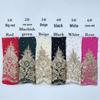 Rhinestone Beaded Chiffon Headscarf: Breathable Sun Protection Muslim Wrap In Ethnic Style