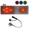 Heated Sleeping Bag Pad Mattress USB Power Warm Heating Mat with 5 Heating Zone 3-Level Temperature