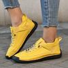 Popular Hand-stitched Beef Tendon Soft-soled Women's Shoes 2025 Flat-soled Single Shoes Wear-resistant and Non-slip Casual Shoes