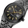 Men Watches Gorgeous Classic Clock Stainless Steel Diving Series Waterdrop Calendar Quartz Watch