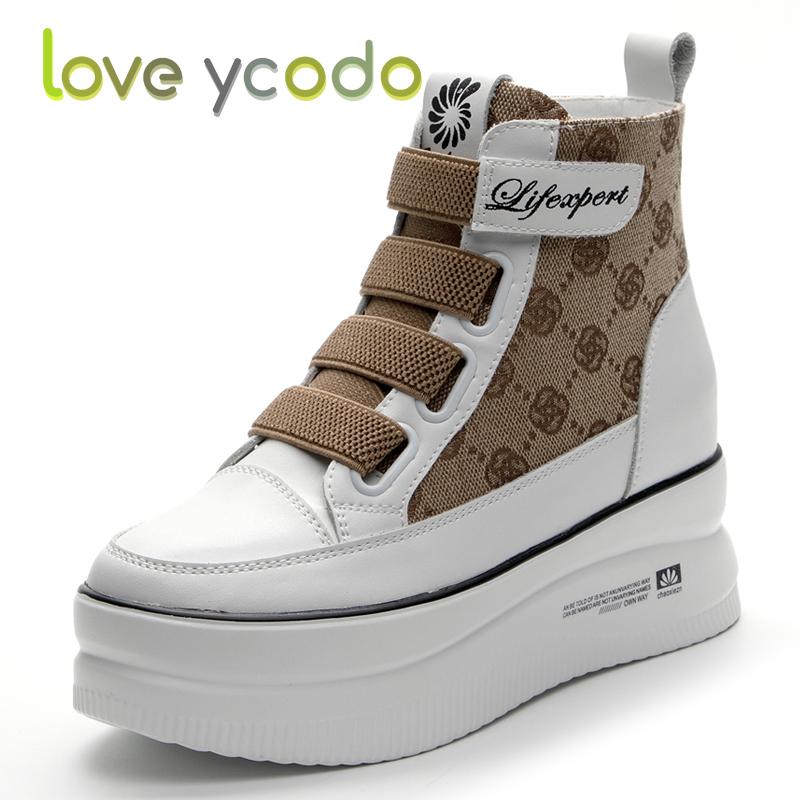 love ycodo Spring and Autumn Women's and Girls' Students Thick Sole Fashion Casual Ankle Boot Shoes