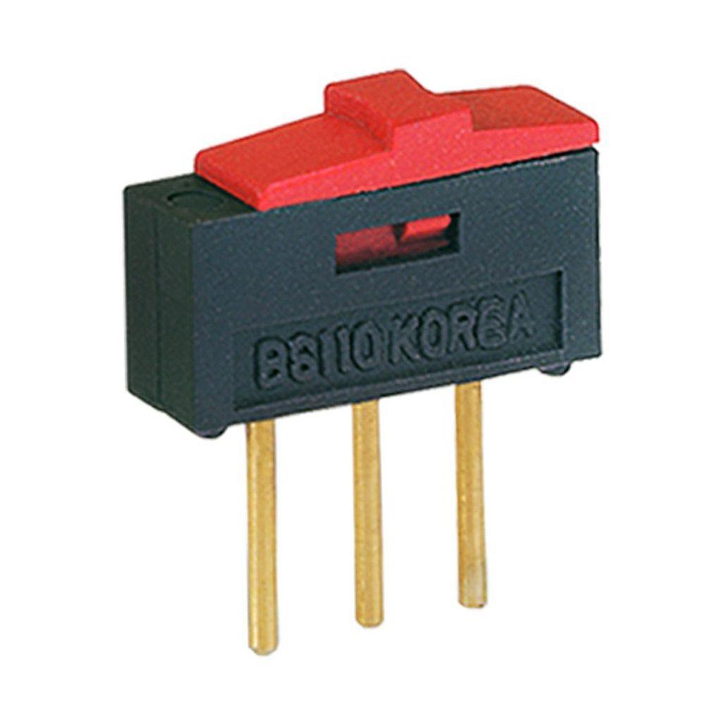 5PCS Professional Red DC12V 0.3A BSI-10/BSI-10H Toggle Switch 1P2T Slide Switch