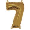 Number 7 Balloon, 40cm, 1pc. , Gold