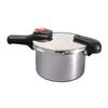 One Hand Pressure Cooker IH Compatible Stainless Steel Pressure Switchable Recipe Included Saving Cook 5.5L H-5437