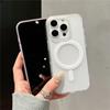Magnetic Matte Hard PC Translucent Case For iPhone 13 14 15 16 Pro Max For Magsafe Wireless Charge Shockproof Bumper Hard Cover