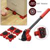 Heavy Duty Furniture Lifter Transport Tool Furniture Mover Set 4 Move Roller 1 Wheel Bar for Lifting Moving Furniture Helper