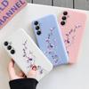 Flower Patterned Soft Silicone Case For Samsung A55 M35 S24 Xiaomi Redmi Note 13 Pro 13C iPhone Huawei Honor Realme Camera Protective Shockproof Cover