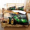 Four-Wheeler Tool Tractor 3D Digital Printing Bedding Three-Piece Set
