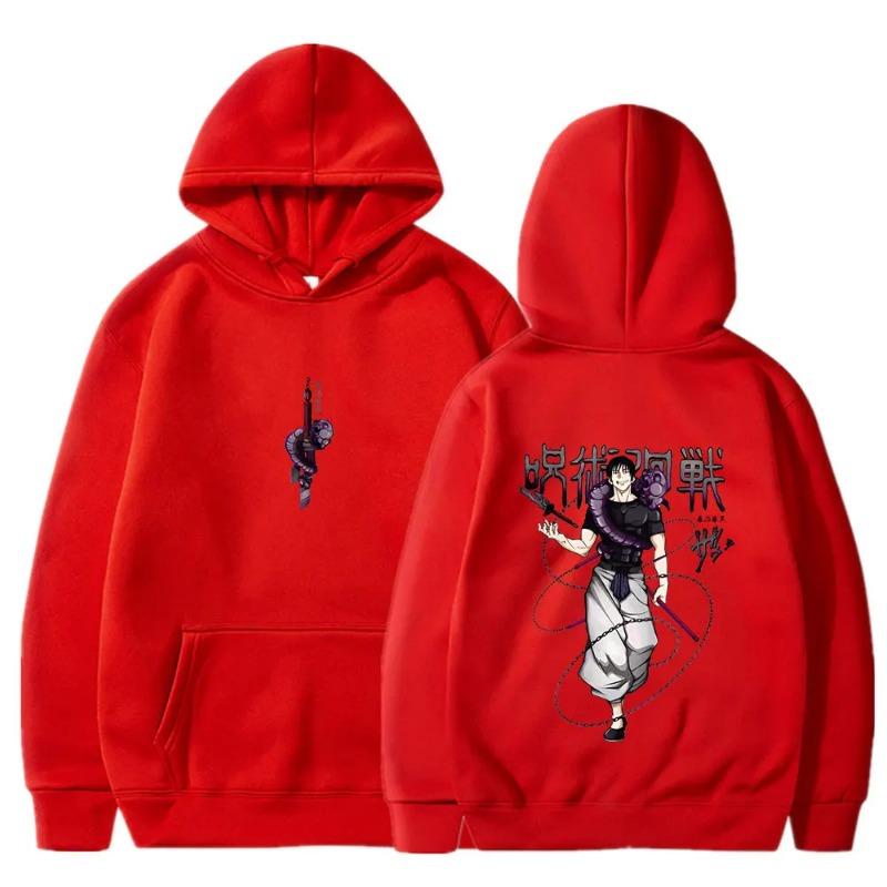 Jujutsu Kaisen Anime Hoodies Women Fushiguro Toji Print Hooded Sweatshirts Hip Hop Streetwear Gothic Pullover Hoodies & Sweatshirts Unisex