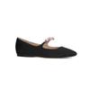 Shoes for Women French Bowknot Ballet Flat Shoes with Flat Ribbon 2024 Mary Jane Women Shoes Solid Square Toe Slip-On Flats