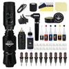 Dual Battery Wireless Tattoo Pen Tattoo Machine Set All-in-one Machine Long-lasting Battery Life Adjustable Stroke Tattoo Equipment
