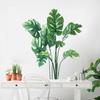 Tropical Plant Leaves Removable Mural Wall Sticker Living Room Background