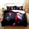 Luxury New 3D Print Anime Mieruko-chan Bedding Set Duvet Cover Bed Set Quilt Cover Pillowcase King Queen Boys Adult Bedding Set