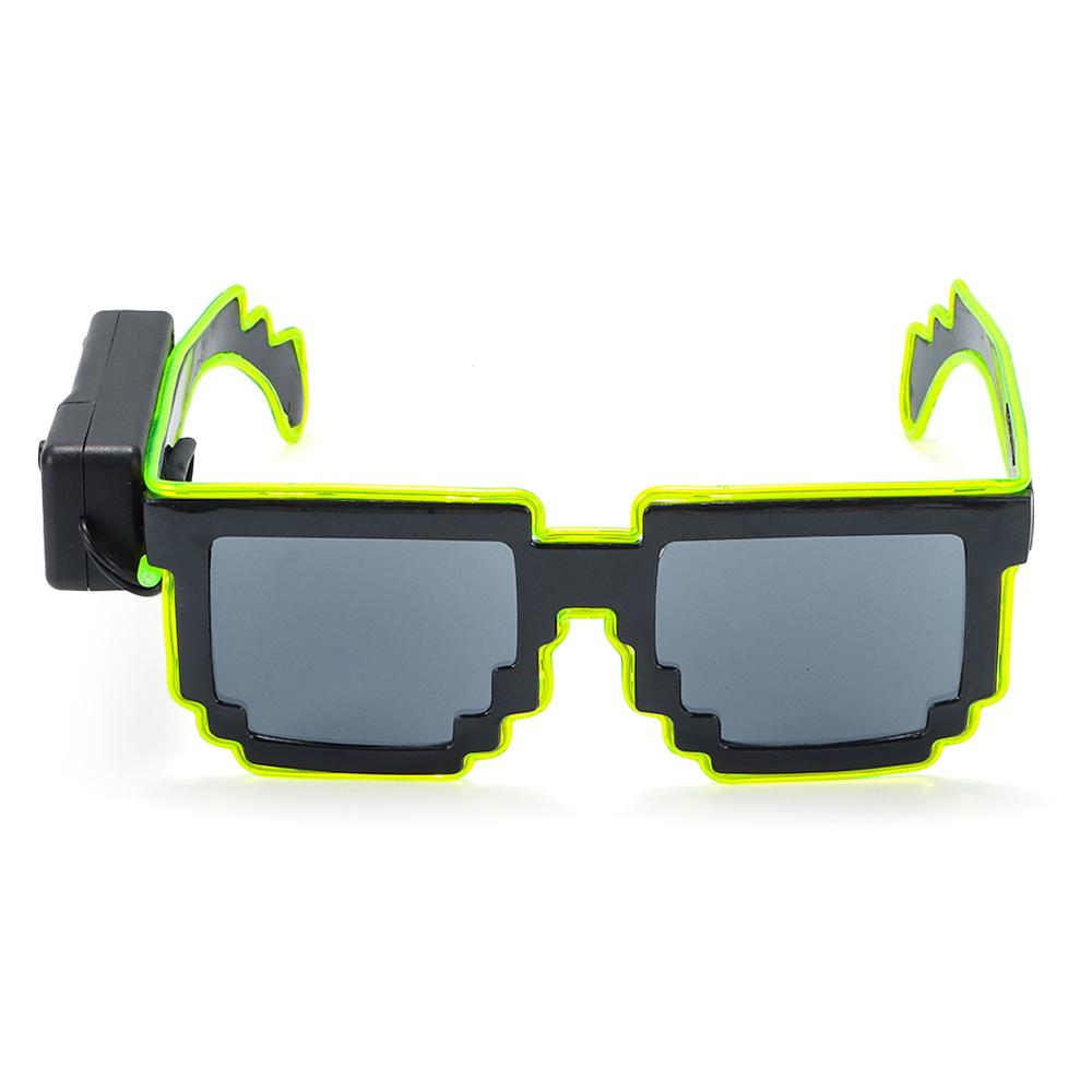 Wireless LED Light-up Glasses Glow In the Dark Neon Rave Shades  for Adult Kids