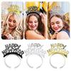 2024 Crown Favors Photo Props Happy New Year Party Headband Paper Headdress Headpiece Gift