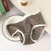 Striped Hip Hugging Breathable Threaded Triangle Women's Panties