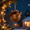 Forest Animal Acorn Ornaments Cozy Pine Cone Animal Christmas Ornaments 2D Acrylic Woodland Creature Hanging Ornament for Nature Lovers