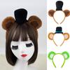 Lovely Plush Bear Ear Headband for Women Girl Birthday Party Gathering Headpiece School Event Accessory Stage Hairhoop