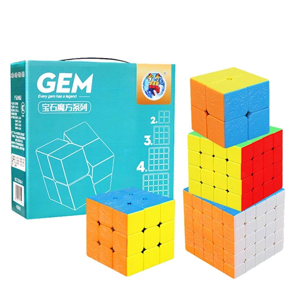 3*3 2*2 4*4 5*5 Speed Cubes Set Gift Box Sengso ShengShou 3x3x3 4x4 5x5 2x2 Magic Cubomagical Kit Toy for 5 Year-old Boy Elderly