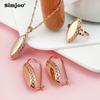 SIMJOO Fashion Gloss Hollow Out High Class Necklace Ring Necklace Set