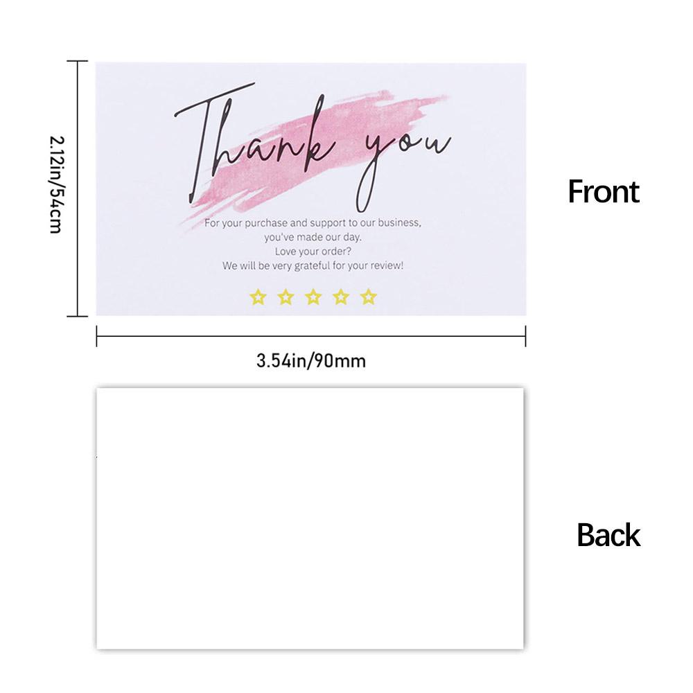 30Pcs Greeting Tags Thank You For Your Order Kraft Paper Card Shop Gift Crafts Decoration Card Wedding Small Business Invitation