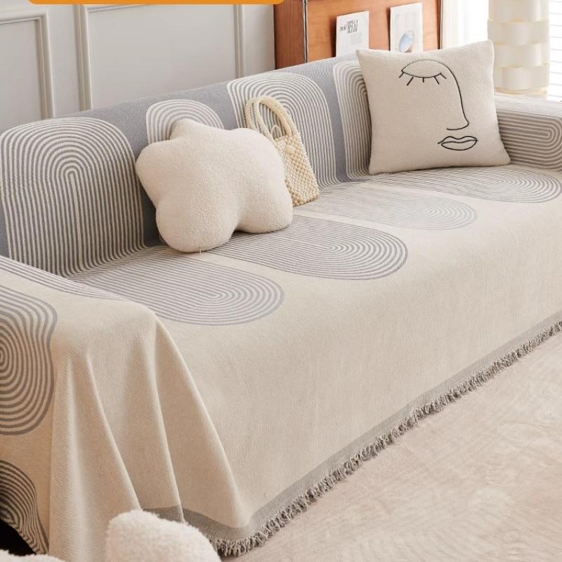 Sofa Towel for All Seasons Simple Ins Style Anti Cat Scratch Sofa Dustproof Sofa Blanket