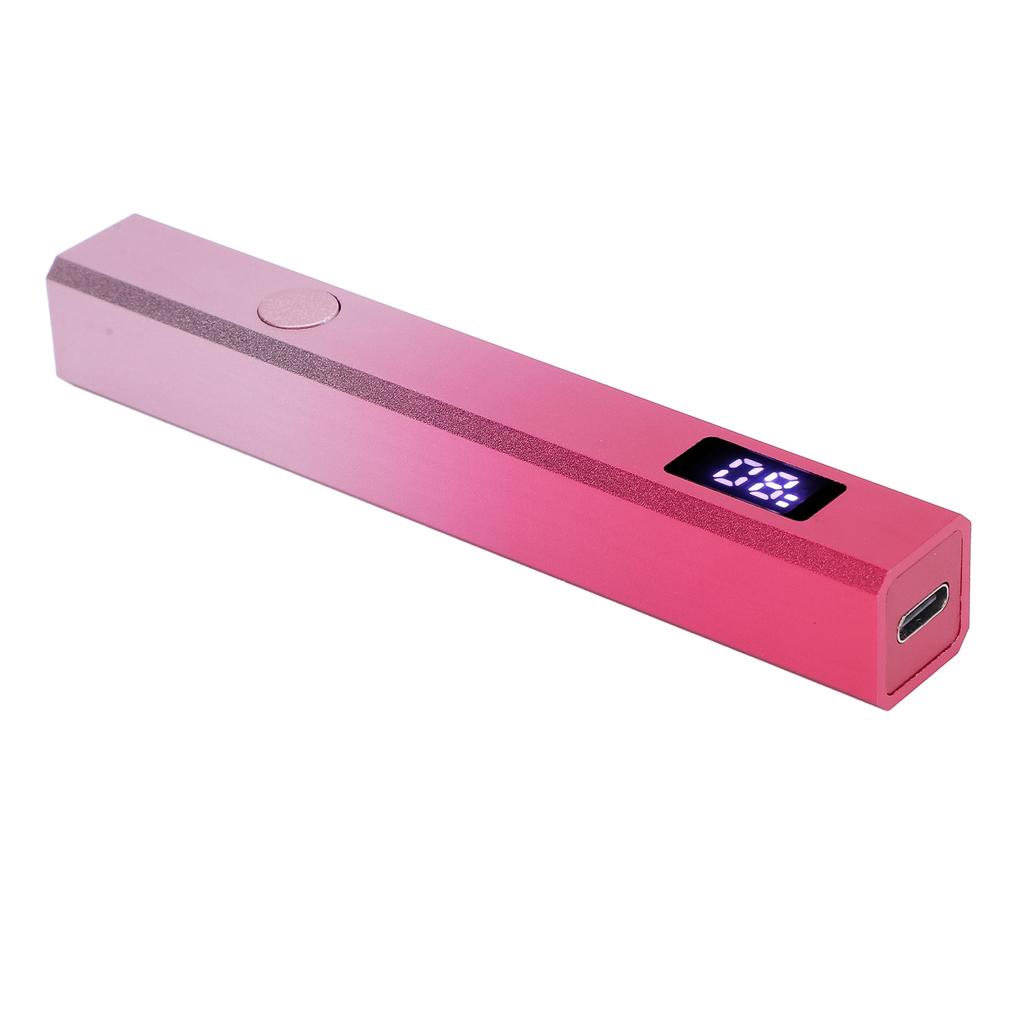 Handheld Nail Lamp LCD Display 3W 2 Timer 395 405nm Rechargeable Aluminum Alloy Housing UV Nail Ligh